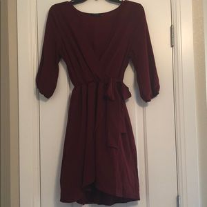 High to low red dress